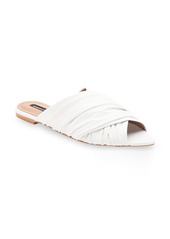 BCBG Max Azria BCBGMAXAZRIA Arian Leather Mule in Optic White at Nordstrom Rack