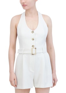 BCBG Max Azria Bcbgmaxazria Belted Halter Neck Romper