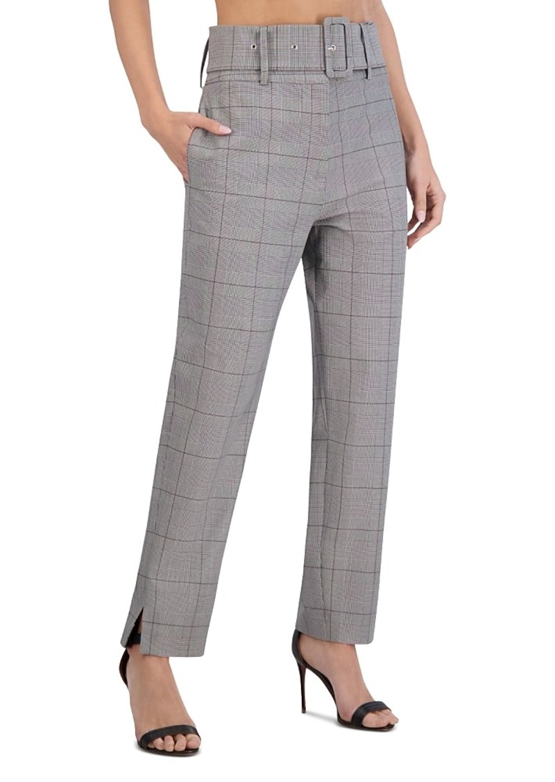 BCBG Max Azria Bcbgmaxazria Belted Straight Leg Pants