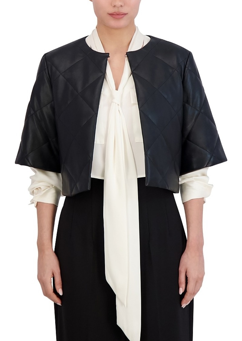 BCBG Max Azria Bcbgmaxazria Cropped Faux Leather Jacket