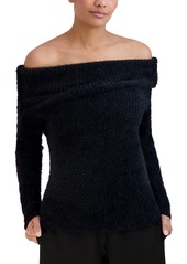 BCBG Max Azria Bcbgmaxazria Eyelash Off-the-Shoulder Sweater