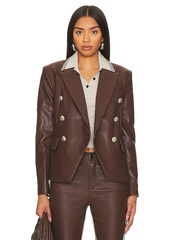 BCBG Max Azria BCBGMAXAZRIA Faux Leather Blazer