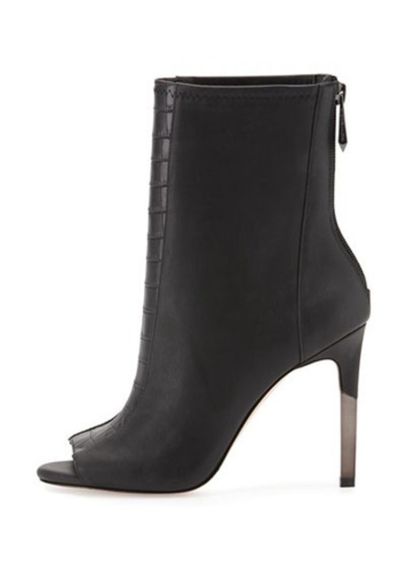 BCBG Max Azria BCBGMAXAZRIA Jase Leather Open-Toe Boot | Shoes