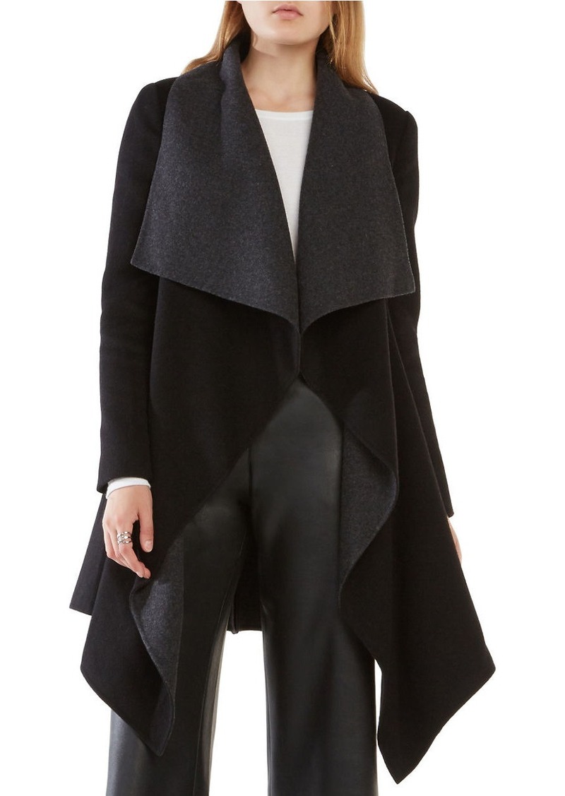 BCBG Max Azria BCBGMAXAZRIA Mandi Long Sleeve Belted Coat | Outerwear