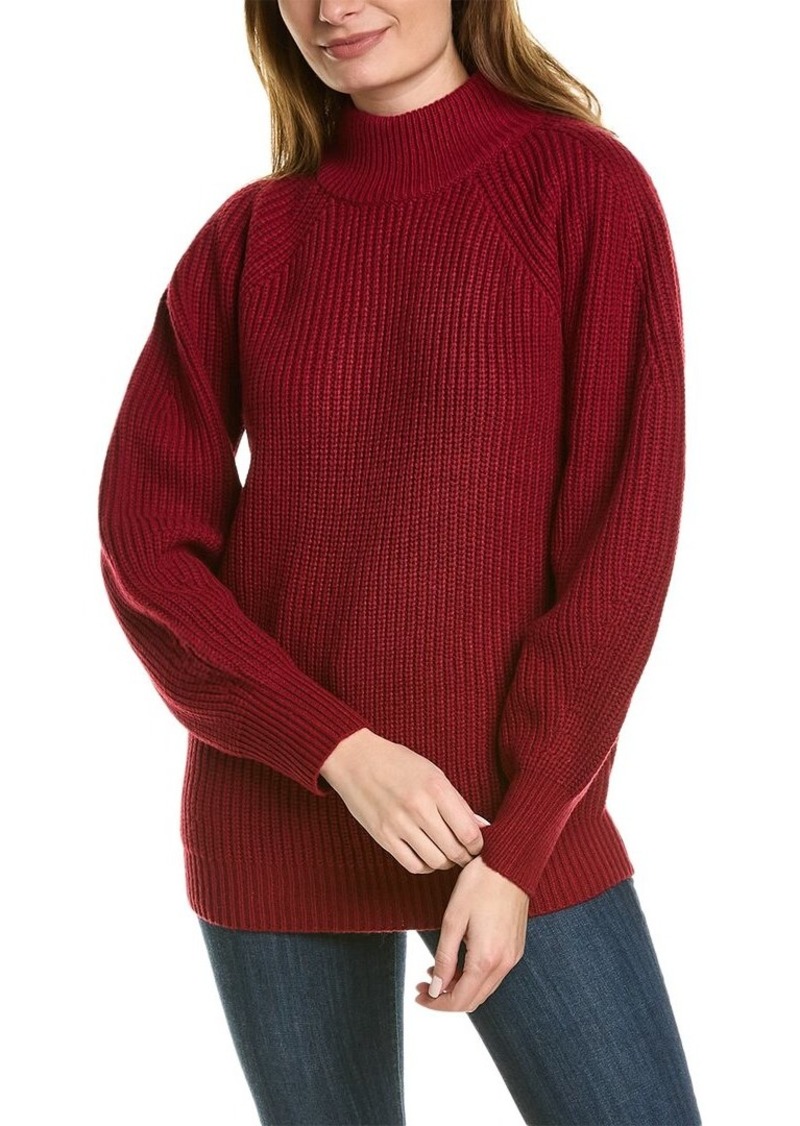 BCBG Max Azria BCBGMAXAZRIA Oversized Turtleneck Wool-Blend Sweater
