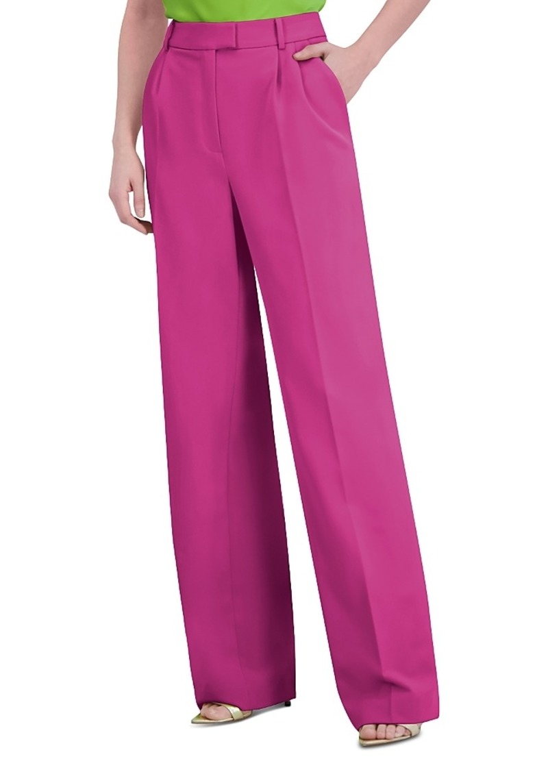 BCBG Max Azria Bcbgmaxazria Pleated Straight Leg Pants