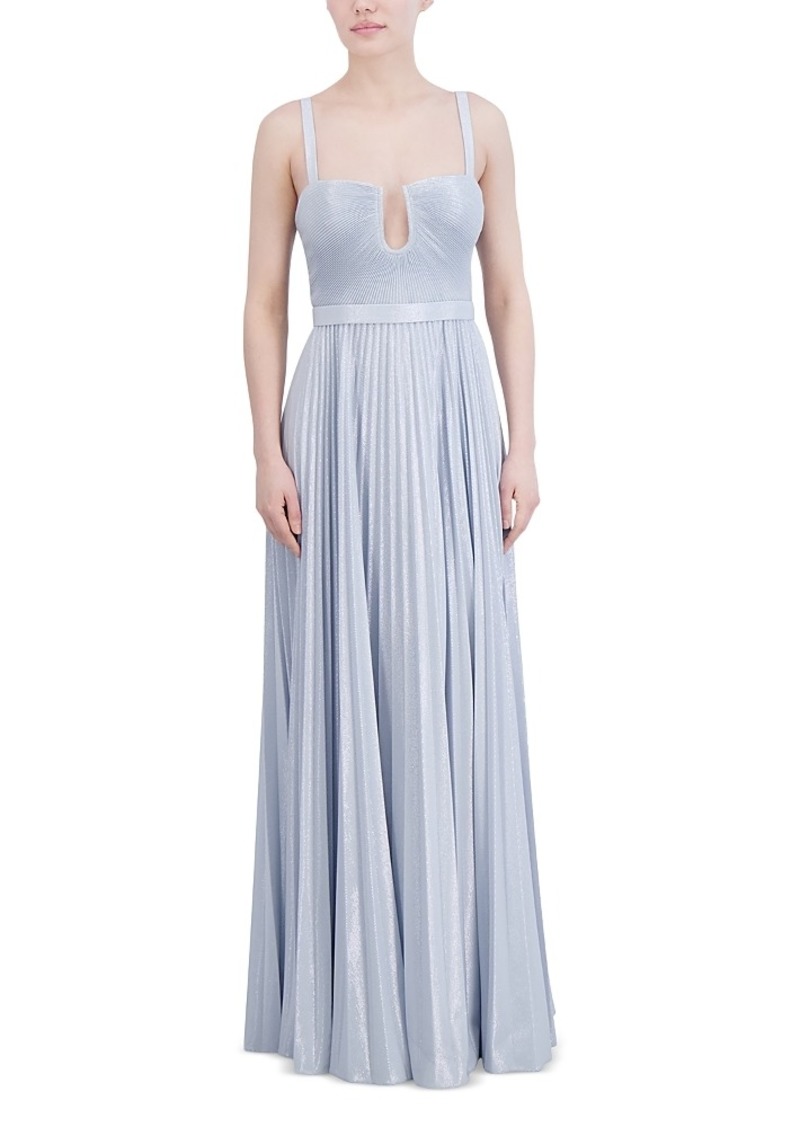 BCBG Max Azria Bcbgmaxazria Sleeveless Pleated Gown