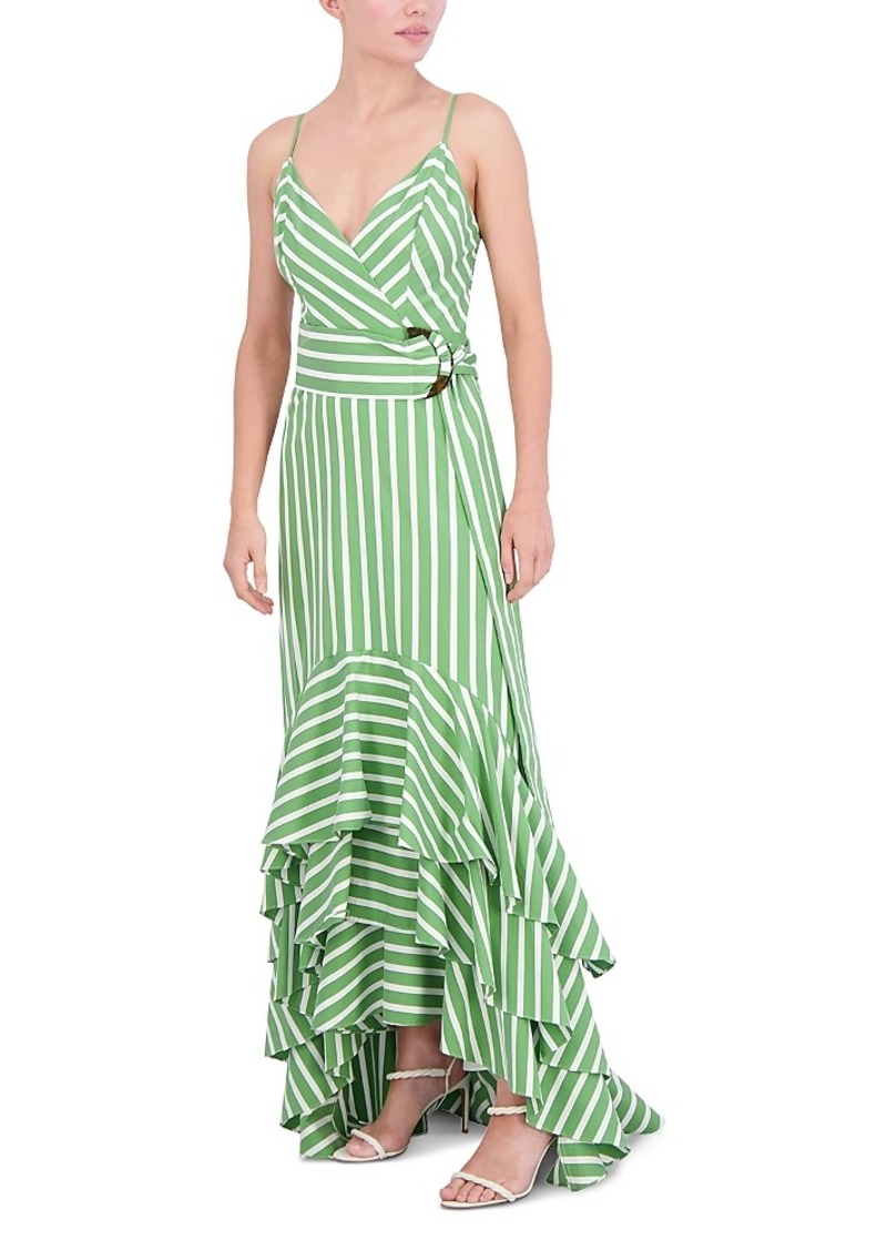 BCBG Max Azria Bcbgmaxazria Striped Ruffled Dress