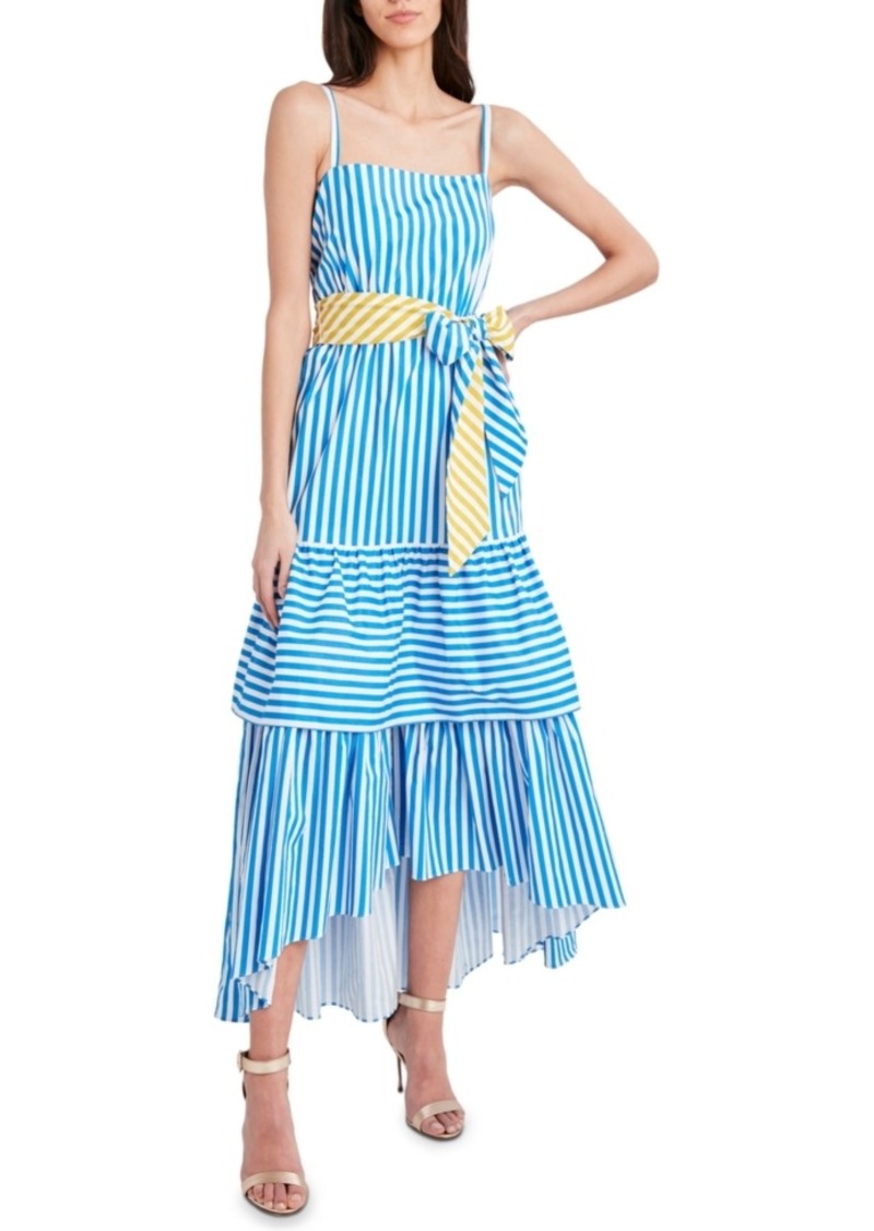 Bcbg blue and white striped outlet dress