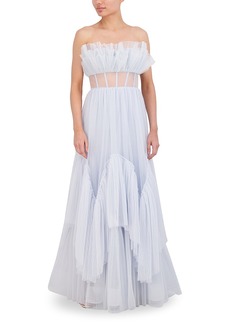 BCBG Max Azria Bcbgmaxazria Tiered Ruffle Maxi Gown