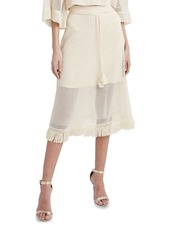 BCBG Max Azria BCBGMAXAZRIA Women's A-Line Tassel Midi Skirt