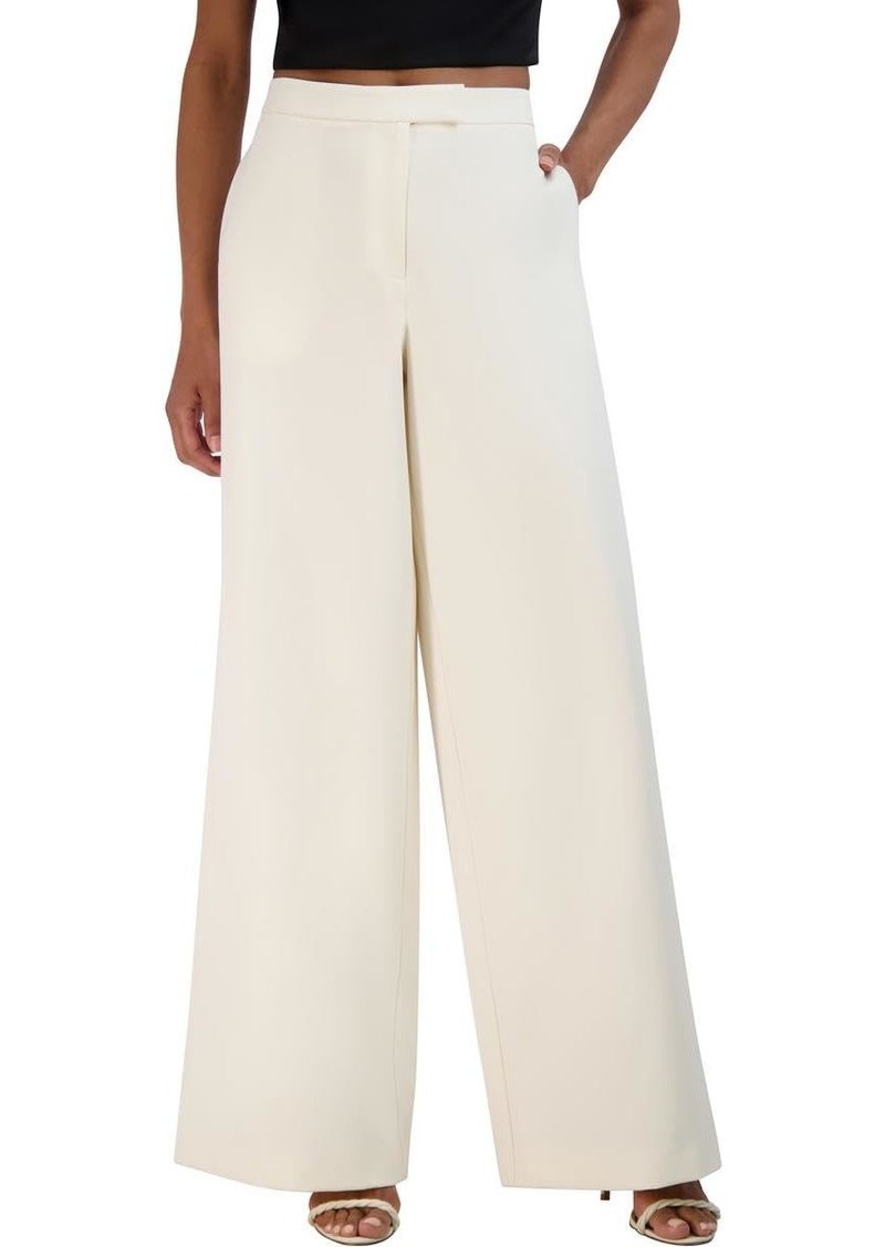 BCBG Max Azria BCBGMAXAZRIA Women's Bi-Stretch Crepe Wide Leg Pants