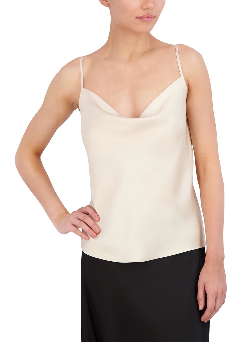 BCBG Max Azria BCBGMAXAZRIA Women's Cowl Neck Sleeveless Pullover Satin Cami Top