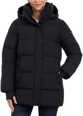 BCBG Max Azria Bcbgmaxazria Women's Hooded Puffer Coat - Army