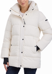 BCBG Max Azria Bcbgmaxazria Women's Hooded Puffer Coat - Army