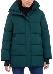 BCBG Max Azria Bcbgmaxazria Women's Hooded Puffer Coat - Army