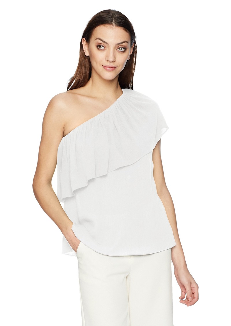 bcbg one shoulder top