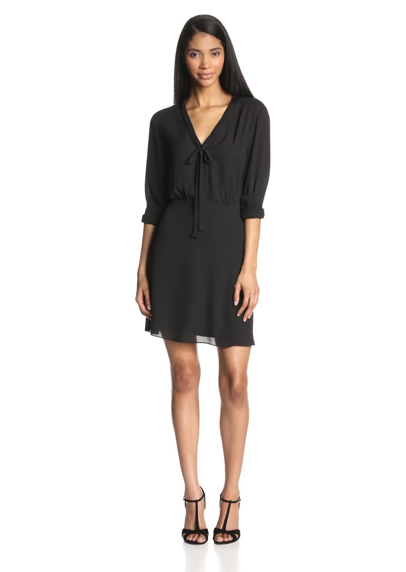 BCBG Max Azria BCBGMAXAZRIA Women's Lani Long-Sleeve Dress with Two ...