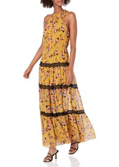 BCBG Max Azria BCBGMAXAZRIA Women's Printed Halter Day Dress