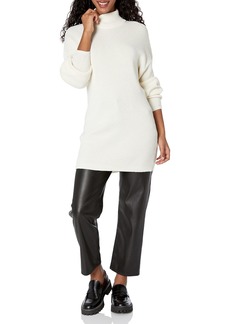 BCBG Max Azria BCBGMAXAZRIA Women's Relaxed Long Sleeve Sweater Tunic with Turtleneck