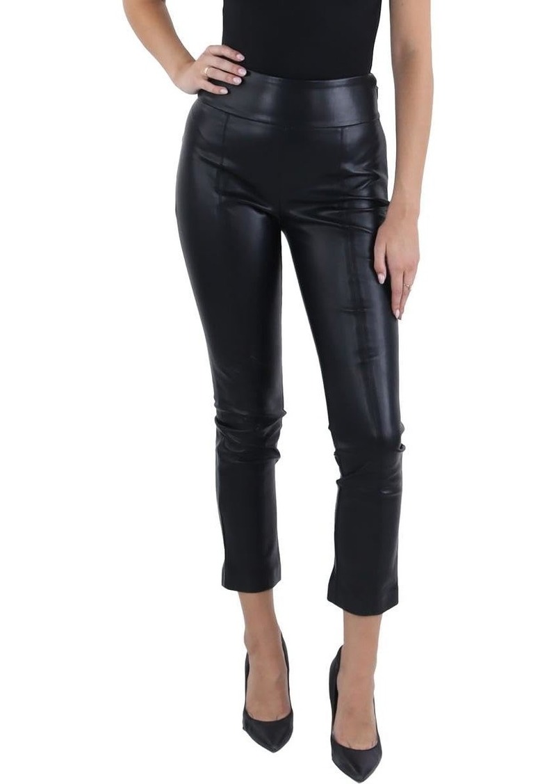 BCBG Max Azria BCBGMAXAZRIA Women's Side Zip Faux Skinny Leg Leather Pant