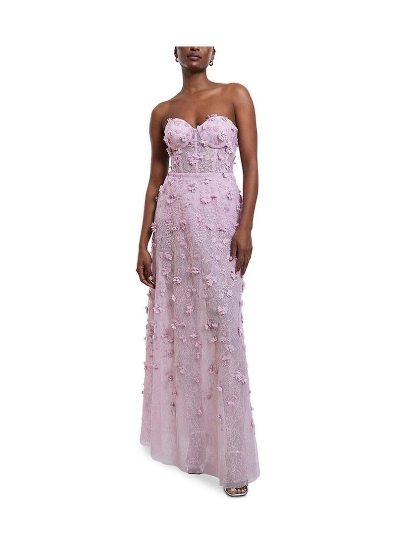 BCBG Max Azria BCBGMAXAZRIA Women's Strapless Sweetheart Neck Evening Maxi Dress