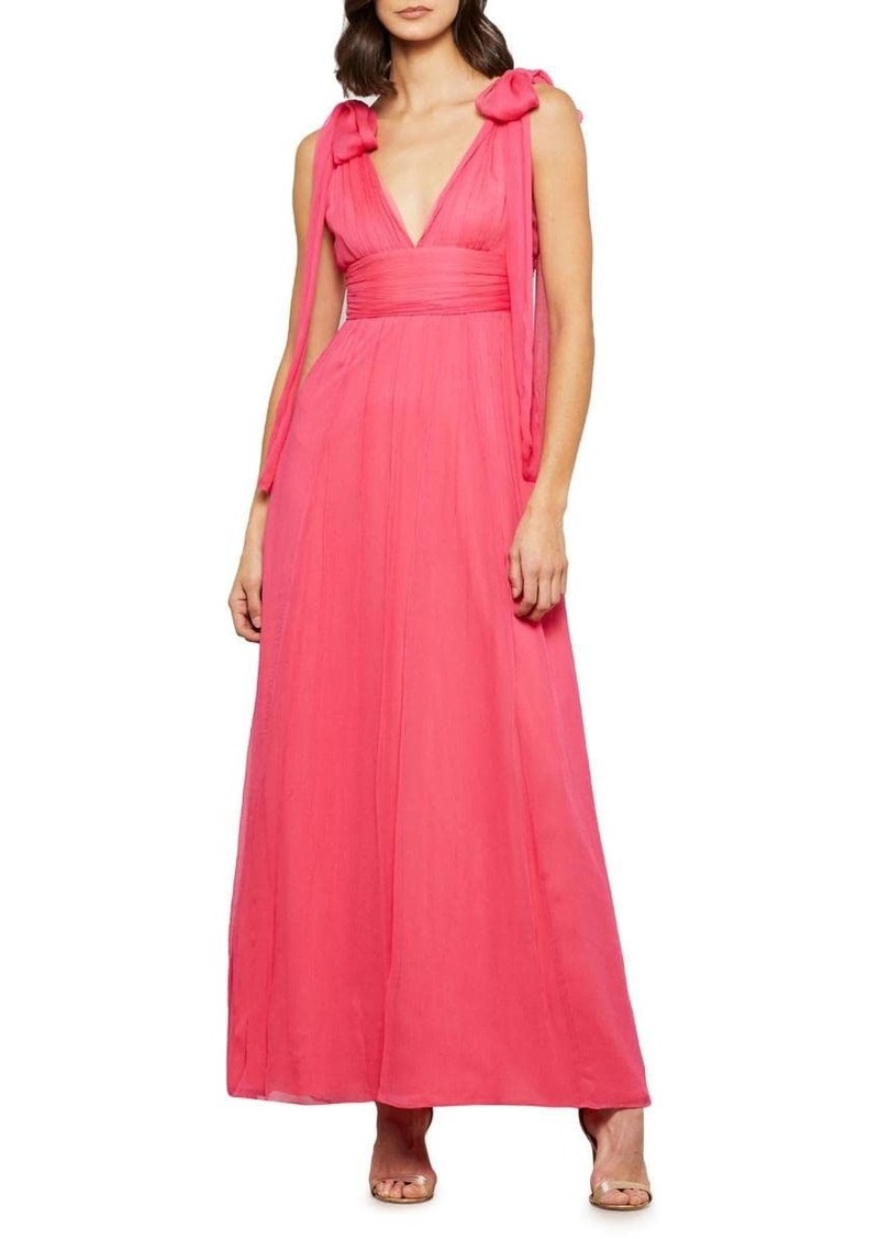 BCBG Max Azria BCBGMAXAZRIA Women's Tie Shoulder Evening Gown