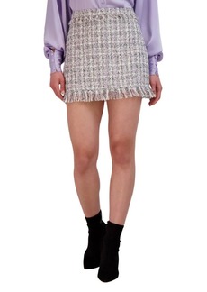 BCBG Max Azria BCBGMAXAZRIA Womens Tweed A Line Mini Skirt   US