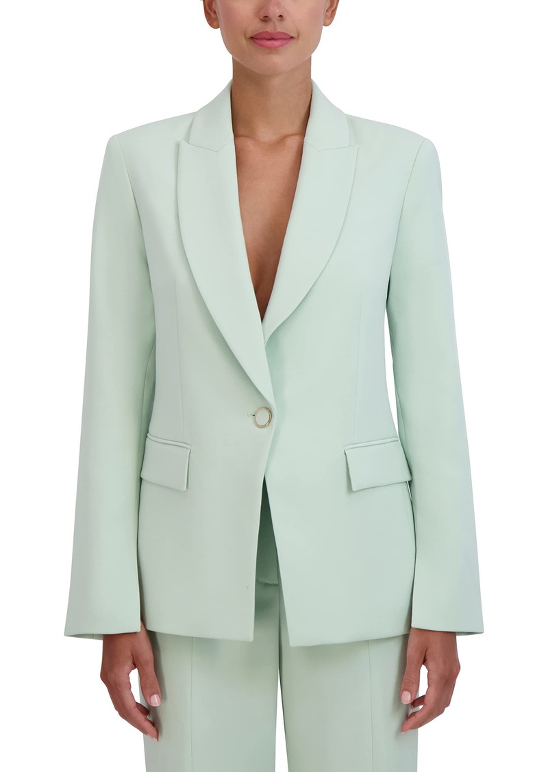 BCBG Max Azria BCBGMAXAZRIA Women's V Neck Blazer with Pockets