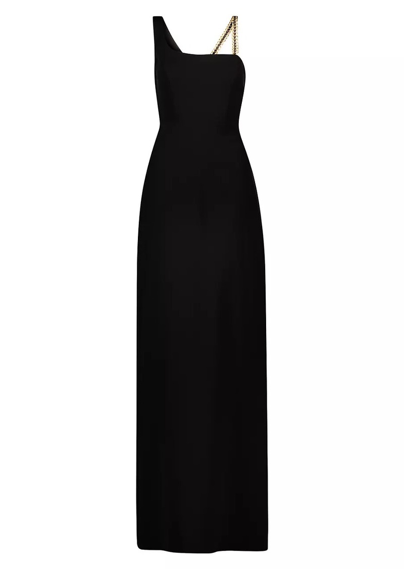 BCBG Max Azria Chain Strap Sheath Maxi Dress