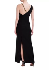 BCBG Max Azria Chain Strap Sheath Maxi Dress