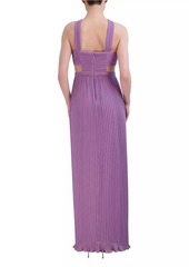 BCBG Max Azria Crisscross Cut-Out Gown