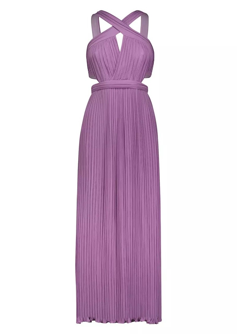 BCBG Max Azria Crisscross Cut-Out Gown