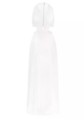 BCBG Max Azria Cut-Out Halterneck Gown