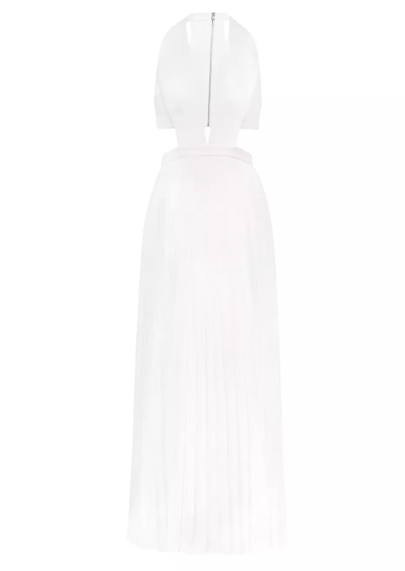 BCBG Max Azria Cut-Out Halterneck Gown