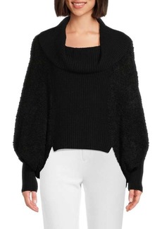 BCBG Max Azria Dolman Sleeve Wool Blend Sweater