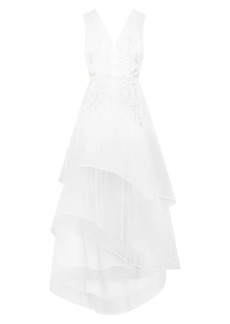 BCBG Max Azria Embroidered Gown