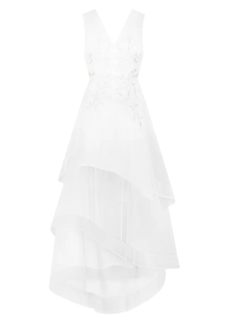 BCBG Max Azria Embroidered Gown