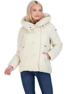 BCBG Max Azria Envelope Puffer Womens Oversized Hood Eco-Friendly Puffer Jacket