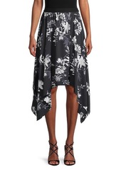 BCBG Max Azria Floral-Print Handkerchief Skirt