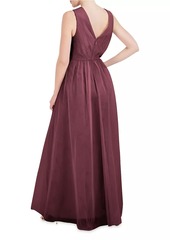 BCBG Max Azria Lace Applique & Tulle Gown