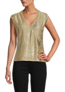 BCBG Max Azria Metallic Shimmer Top