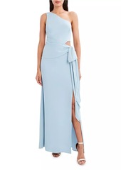 BCBG Max Azria One-Shoulder Cut-Out Bow Gown