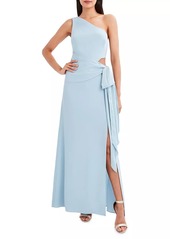 BCBG Max Azria One-Shoulder Cut-Out Bow Gown