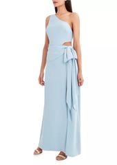 BCBG Max Azria One-Shoulder Cut-Out Bow Gown
