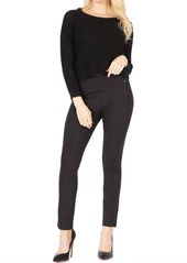 BCBG Max Azria Plain Textured-Knit Cropped Sweater In Black