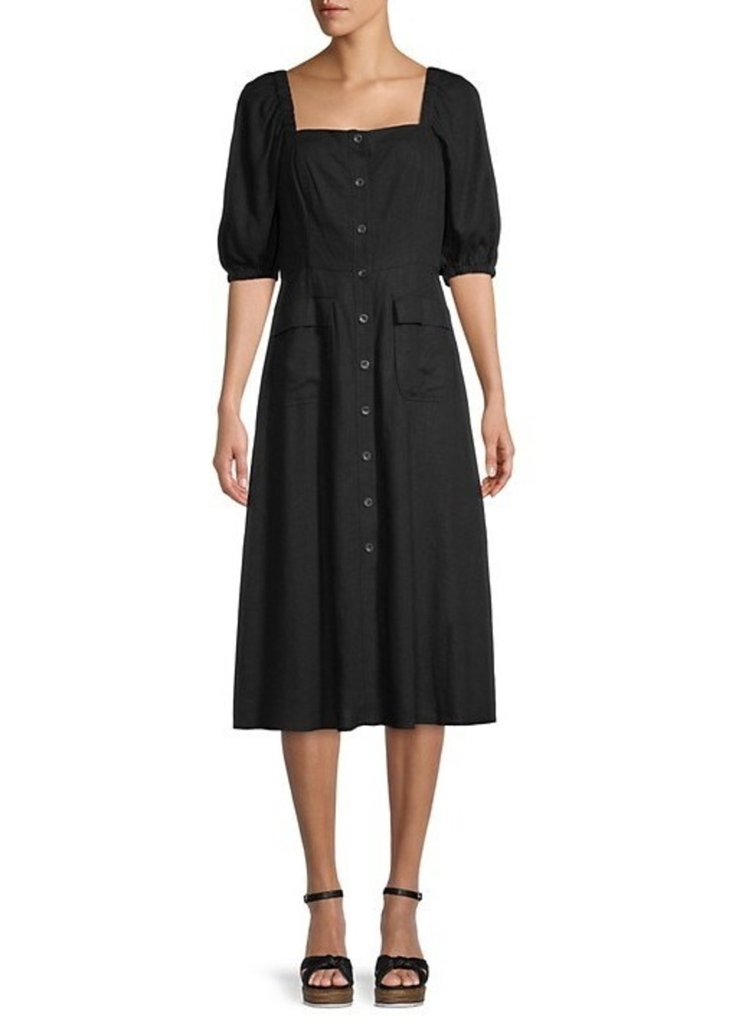 bcbg puff sleeve dress