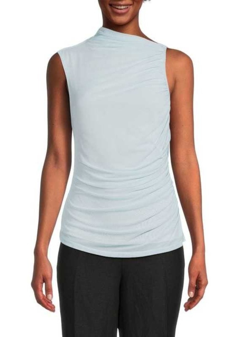 BCBG Max Azria Ruched Sleeveless Top