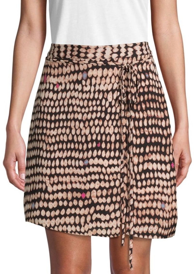Sandy Dots A-Line Mini Skirt