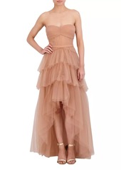 BCBG Max Azria Strapless High-Low Dress